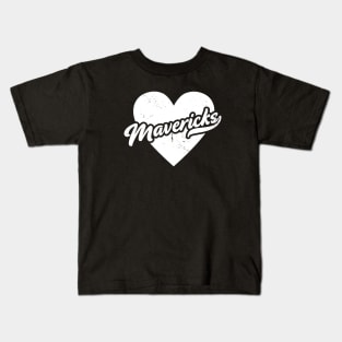 Vintage Mavericks School Spirit // High School Football Mascot // Go Mavericks Kids T-Shirt